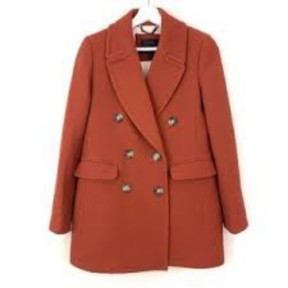 J. Crew Wool Blend Double-Breasted Peacoat